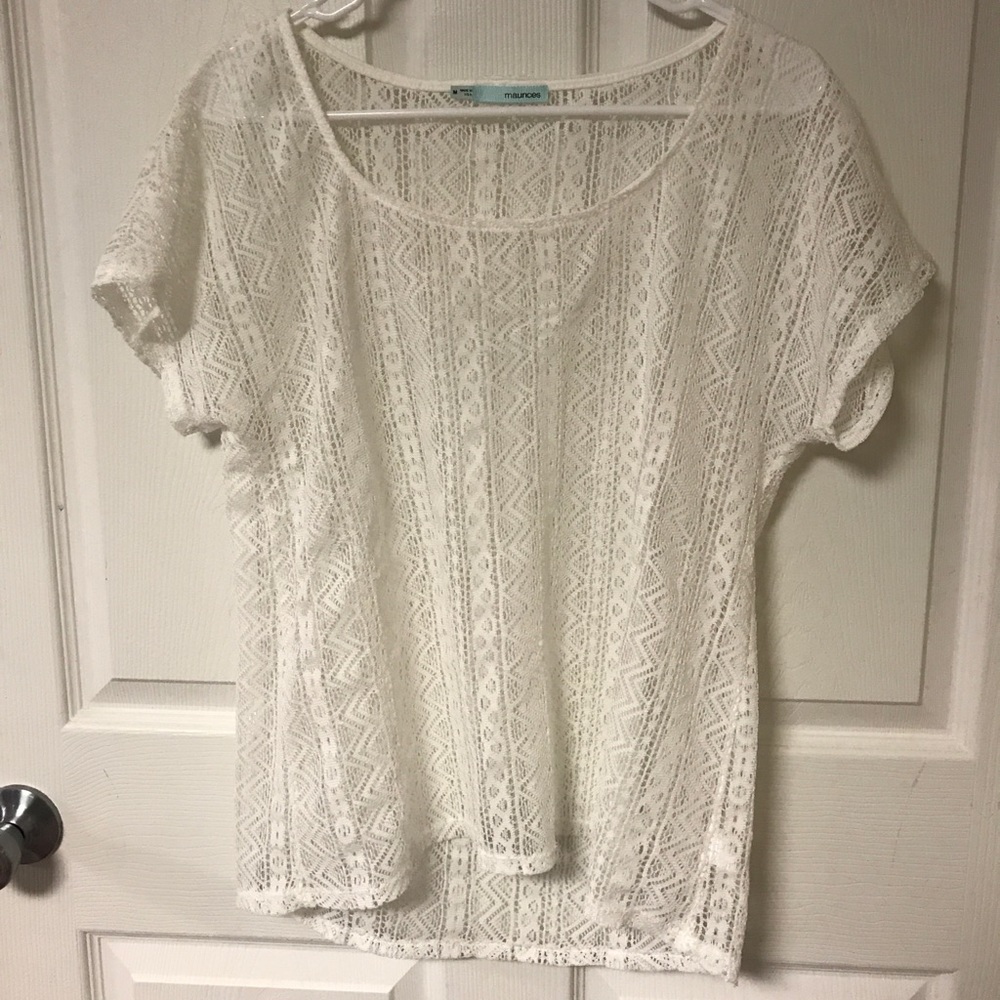 White lace top